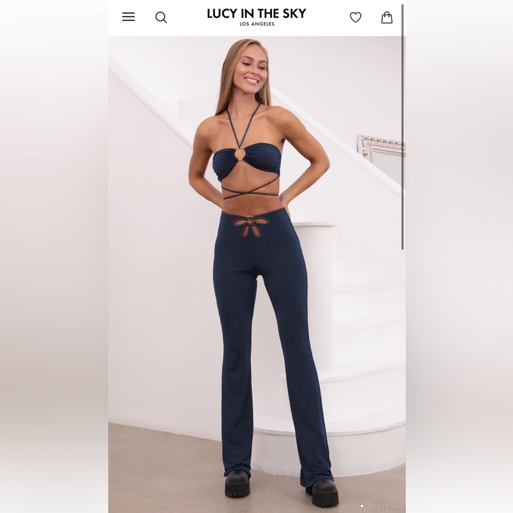 LUCY IN THE SKY - Navy Pant Set